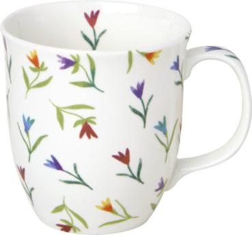 COLOURFUL FLOWERS, Bone China Country Becher, IHR Ideal Home Range